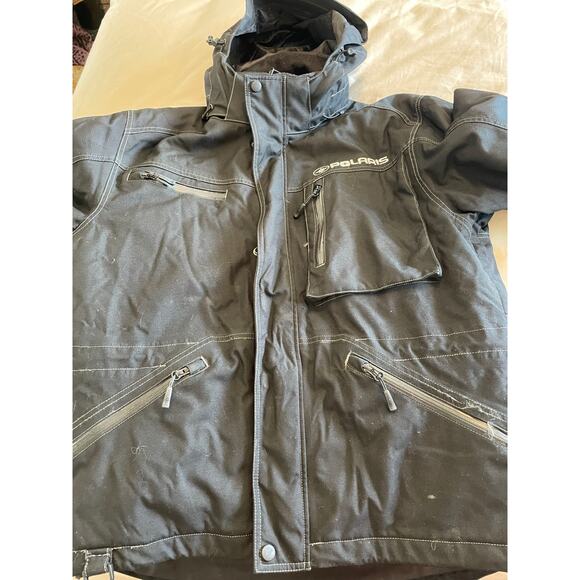 Pure Polaris men’s medium snowmobiling winter jacket removable liner blk durable - Picture 13 of 15